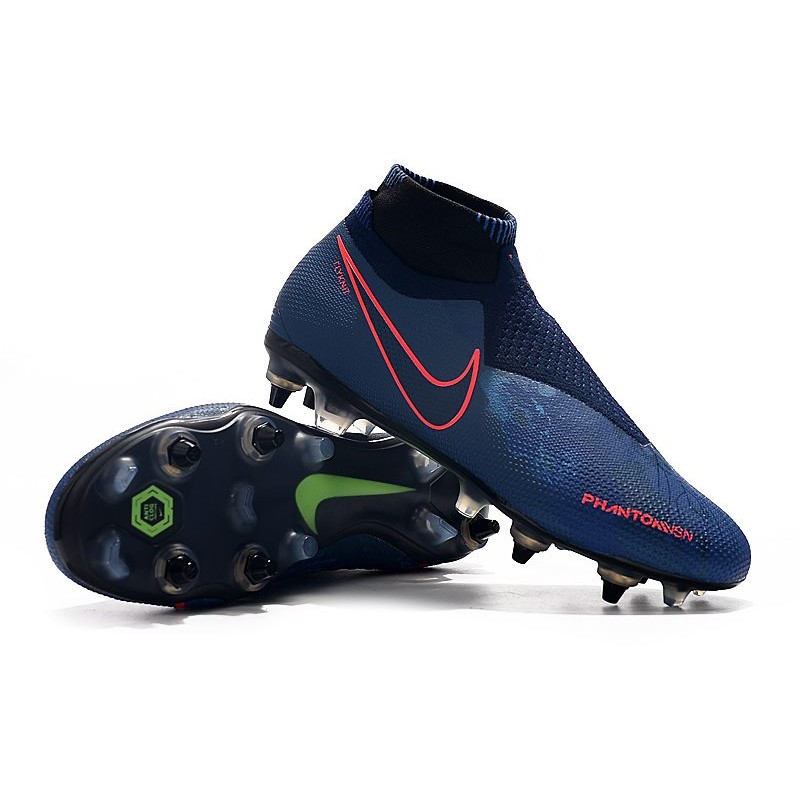 Nike Phantom Vision Elite DF SG PRO Anti Clog Modrý Červené